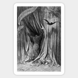 The Raven - Gustave Dore Sticker